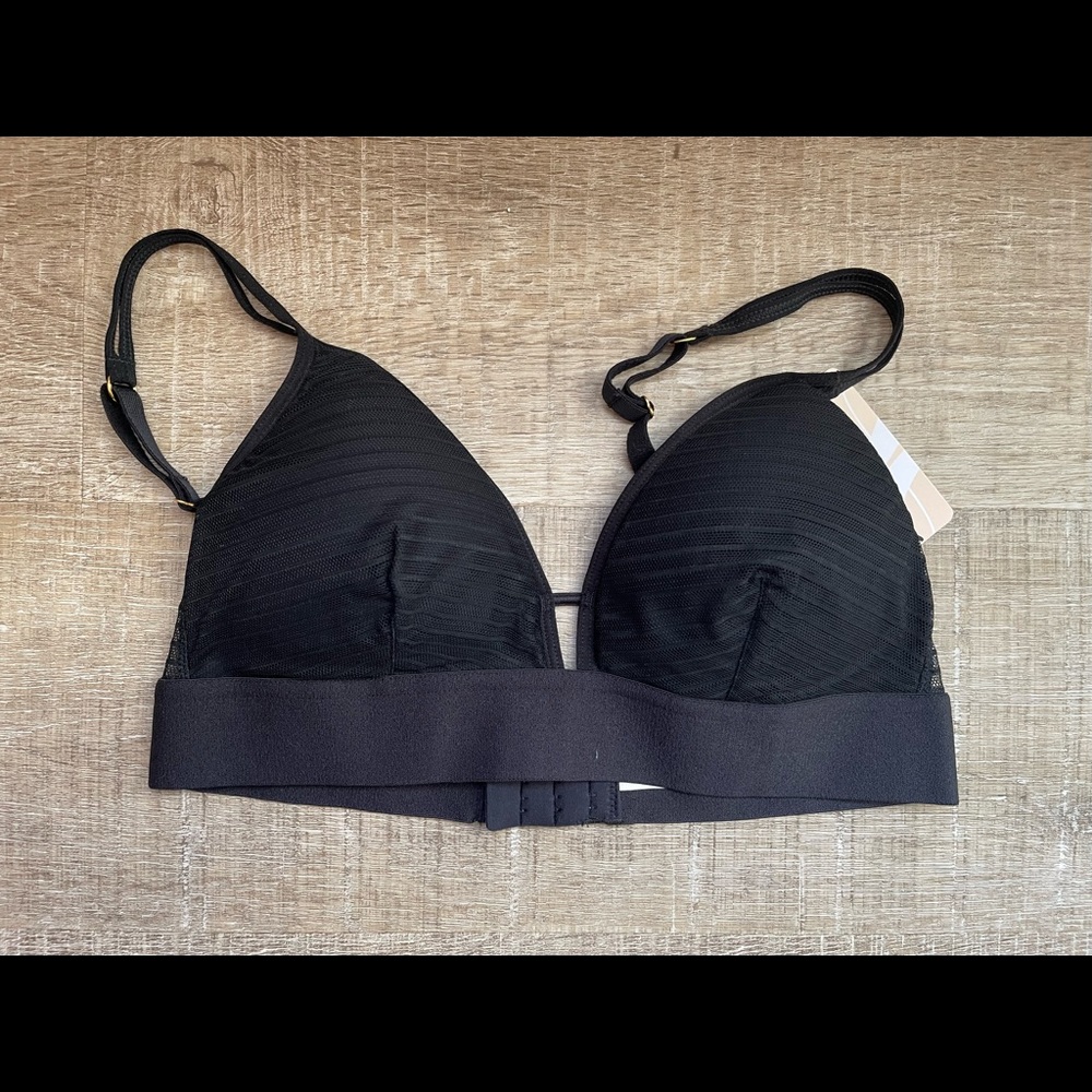 LIVELY Stripe Mesh Bralette